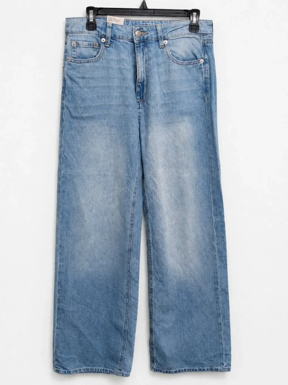 Aeropostale Aero High Rise Wide Leg Jeans Size 8 NWT Light Wash - Picture 1 of 9